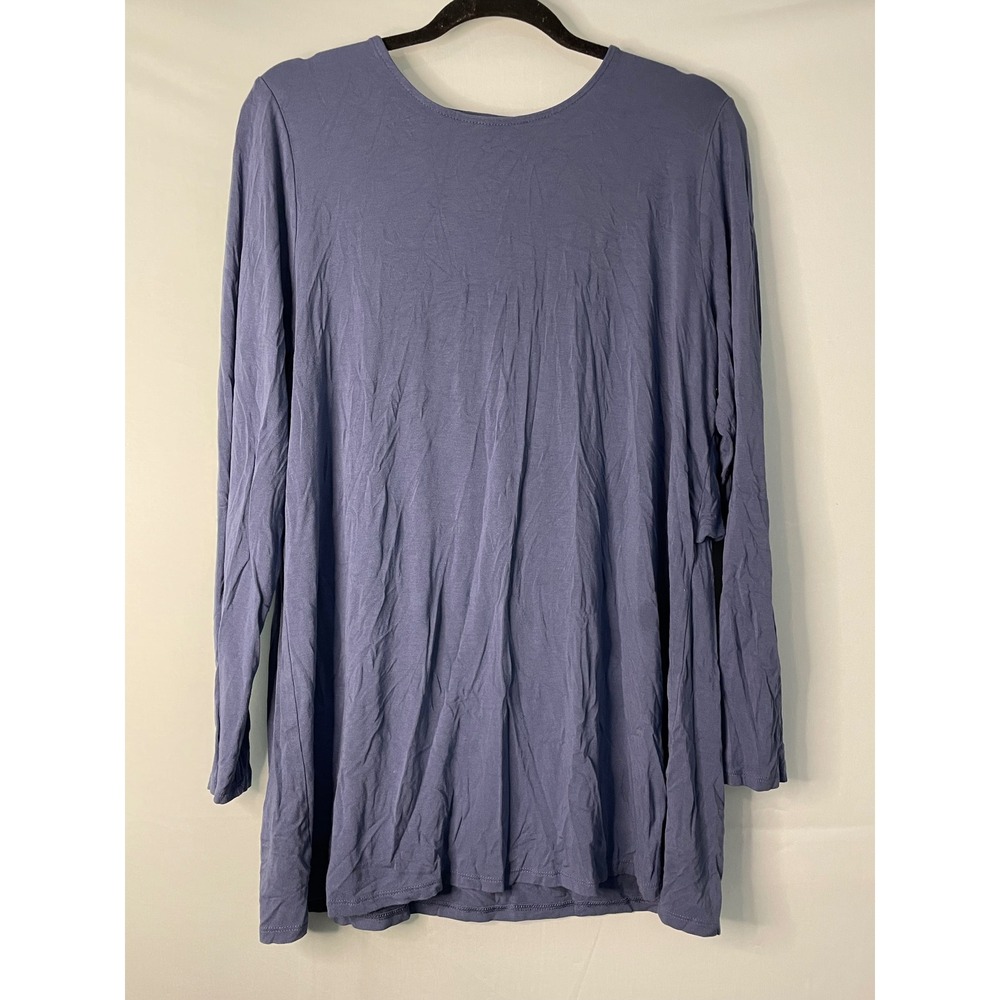 J Jill Wearever Collection Long Sleeve‎ Tunic Top Blue Size L